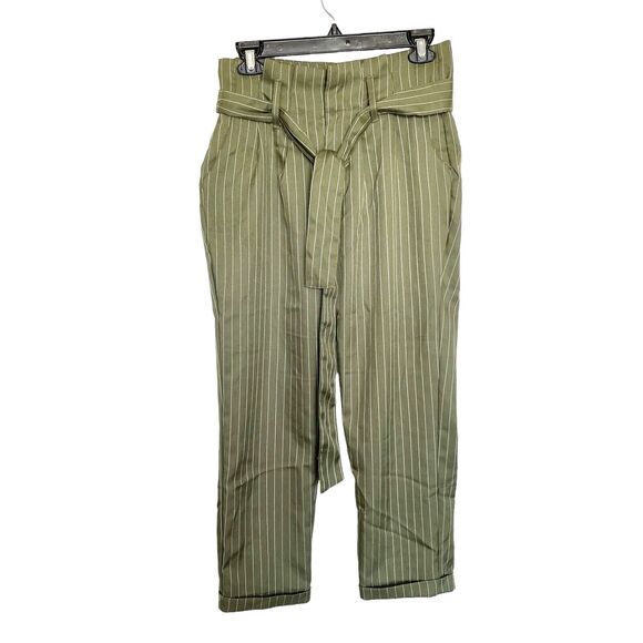Indigo Rein Womens Pants Sz 5 Striped High Waist Preppy Cropped Indie Sleaze - Picture 1 of 14
